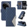 For Xiaomi 14 Ultra Case Imprinted Rhombus Grid Pattern Wallet Phone Cover