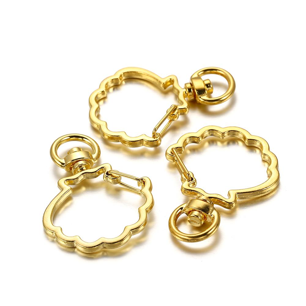 10pcs Cat Heart Snap Hook Trigger Clips Buckles for Keychain Lobster Lobster Clasp Hooks for Key Ring Clasp Jewelry Accessories