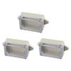 3pcs Plastic Junction Box 83X58X33mm Waterproof Junction Box With Clear Cover For Indoor Outdoor Electrical Communication