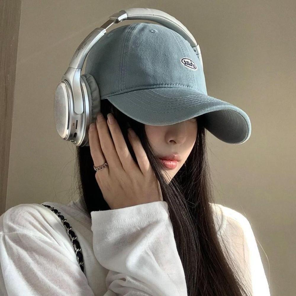Embroidery Baseball Hat Korean Snapback Cap Adjustable Peaked Cap  Outdoor