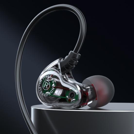 3.5mm Universal Wired Ear Heavy Bass Earphone Hang Music Sport Headset with Mic