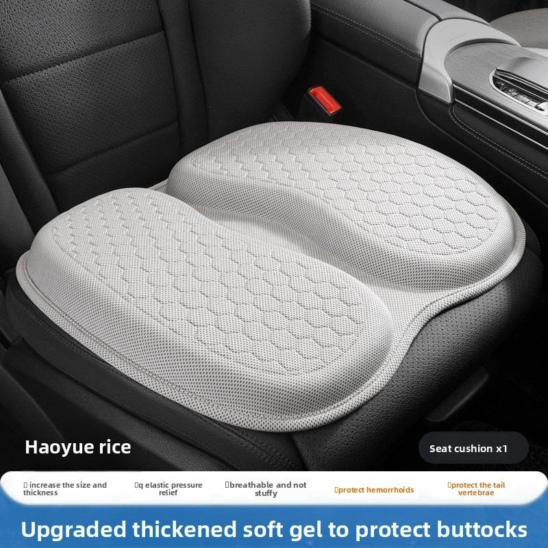 3D Summer Gel Breathable Single Seat Cover Cushion Ventilation Cooling Universal Car Curved Design Pad Auto Interior Accessory