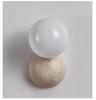 Cream Stone Wall Lamp - Mid-Century Japanese Design for Bedroom & Living Room