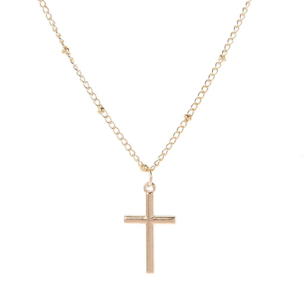 Fashionable Alloy Cross Pendant Necklace For Women Geometric Design Wholesale And Retail