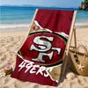 San Francisco Football Beach Towel, Microfiber Beach Towel, Perfect For Pool, Beach, Travel, Home Decor Beach Party Fan Gifts
