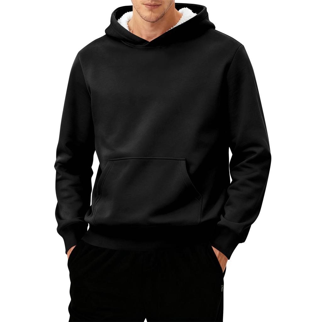 Herren Kapuzen-Fleecegefüttertes Dickes Warmes Sweatshirt
