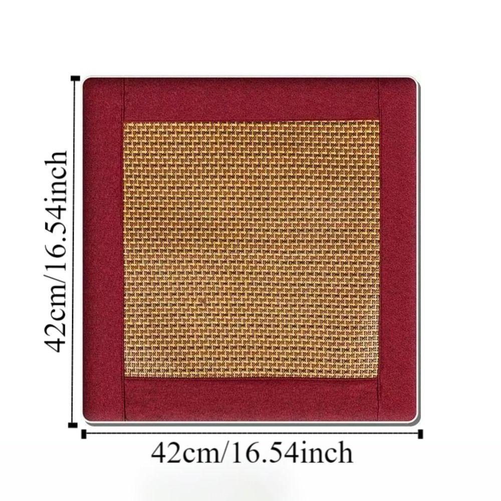 Cool Rattan Seat Cushion Breathable Chair Pad Chair Protection Car Seat Cushion  Yoga
