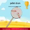 Wooden Rattle Drum for Infants and Toddlers - Handheld Shaker and Teaching Aid