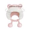 Bear Two-color Ear Plush Hat Cute Korean Style Lei Feng Hat Warm Winter Bucket Hat Fluffy Soft Ear Protection Hat Women