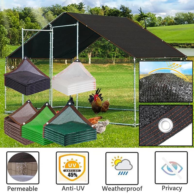 45% Shading Light Weight Sunshade Nets Garden Succulent Plants Sun Shelter UV Resistant Greenhouse Shading Cover Outdoor Awning