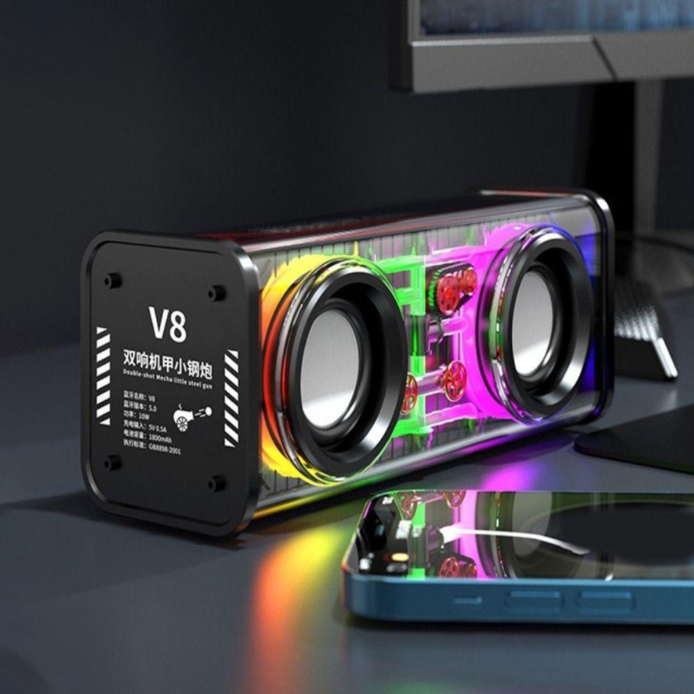 Double Bass Diaphragm Wireless Double Bass 1800mAh Battery Mini Party Loudspeaker Sports Events