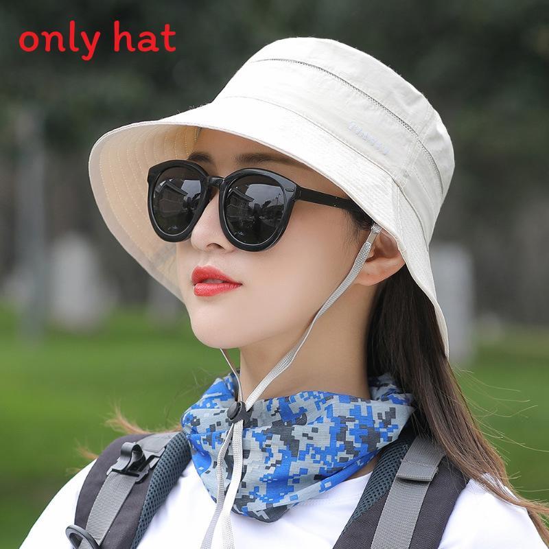 Fisherman Hat Summer Outdoor Sun Protection Breathable Wide Brim For Women