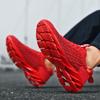Shock Absorbing Anti Slip Wear Resistant Fashionable Flying Woven Sports Leisure Trendy Running Shoes Size 36 47
