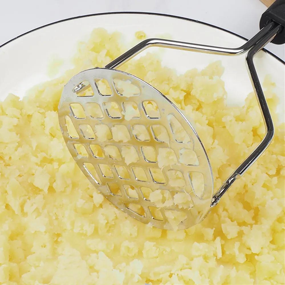 1 bucă manuală din oțel inoxidabil pentru zdrobire de cartofi usturoi zdrobitor de cartofi creativ, dovleac, zdrobitor de cartofi dulci, gadgeturi de bucătărie