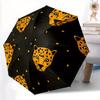 1pc Leopard Spots Automatic Open/close, All-Season Portable Folding Umbrella, Travel, Everyday, Formal Events - Compact Luxury Parasol, Outdoor Access
