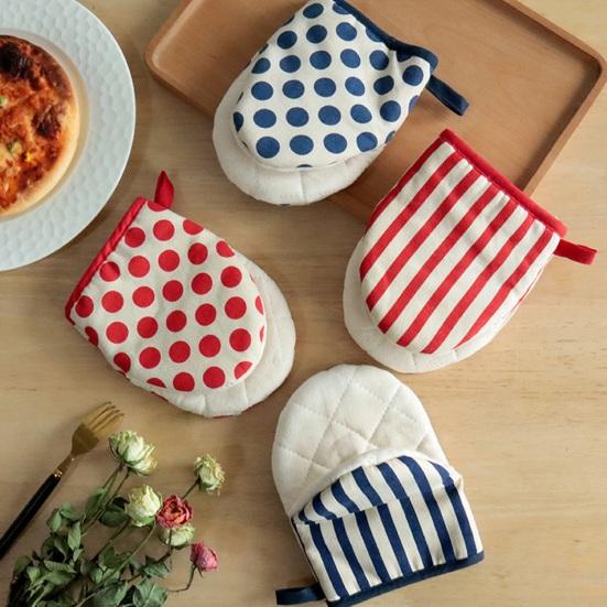 1Pc Thick Cotton Oven Glove Heat Resistant Mitt for Microwave Baking Non-Slip Kitchen Glove
