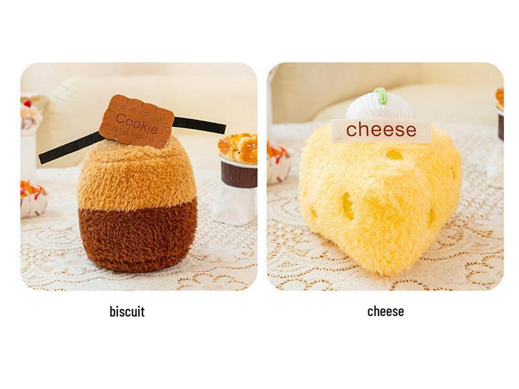 Afternoon Tea Plush Dessert Doll - Cute Food Ornament for Home Decor.