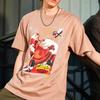 Li Ning Badfive Casual Sports Cartoon Print Loose Short Sleeve T-Shirt Men Tops Gingerbread-Brown AHSQ935-1