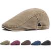 New Vintage Cotton Beret Men Women Fashion Flat Visor Cap Casual Autumn Berets Retro Newsboy Hat Summer Unisex Adjustable