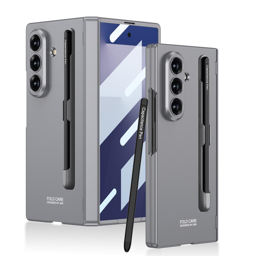 Etui na telefon komórkowy Samsung Zfold7 Magnetyczne składane Pełne kapsułkowane Folia Zawias wału Gniazdo na długopis z długopisem