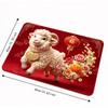 Blessing Words Zodiac Goat Floor Mat Cartoon 2027 Lamb Door Mat Sheep Foot Padc  Door Entrance