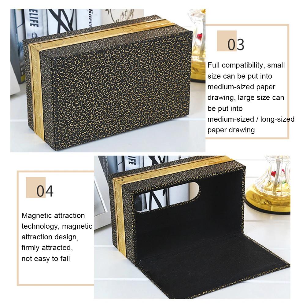 Faux Leather Home Car Tissue Box Storage Case Hotel Restaurant Paper Holder Car Organizer Decoration Tools Office Home Decoratio