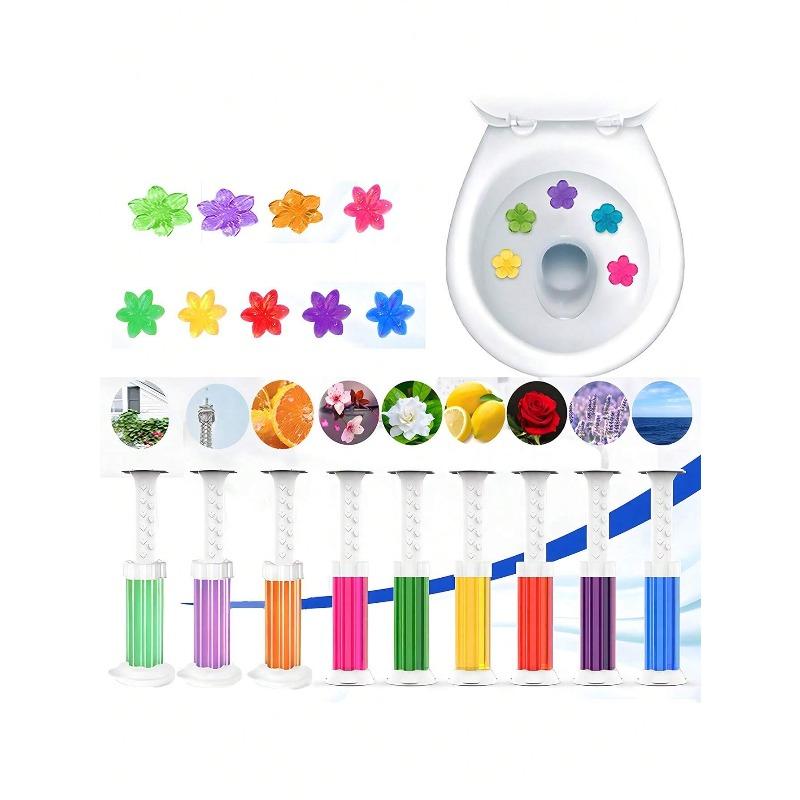 Toilet Cleaning Gel, Flower Stamp Toilet Gel, Flower Fragrance Toilet Deodorant Gel, Toilet Bowl Cleaner, Odor Removal Gel