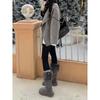 Thick-soled snow boots Children's long boots Fleece warm thick-fleece cotton boots Northeast cotton shoes long