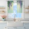 2pcs Wisteria Sinensis Printed Curtain for Home Decor - Rod Pocket Window Treatment for Bedroom   Office   Kitchen