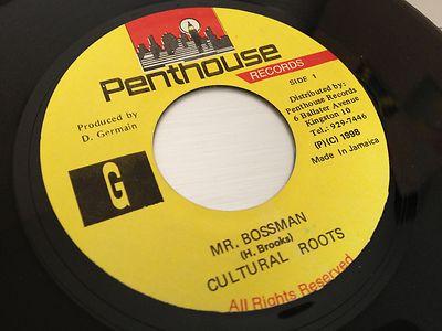 

7inch Record CULTURAL ROOTS - Mr. Bossman NONE Penthouse Recor 1998 Jamaica Reggae, Ska & Dub Used