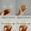 1pc-Log Base Glass Dome Vase Home Decoration Creative Transparent Cover DIY Friend Favor Gift Wedding Prop