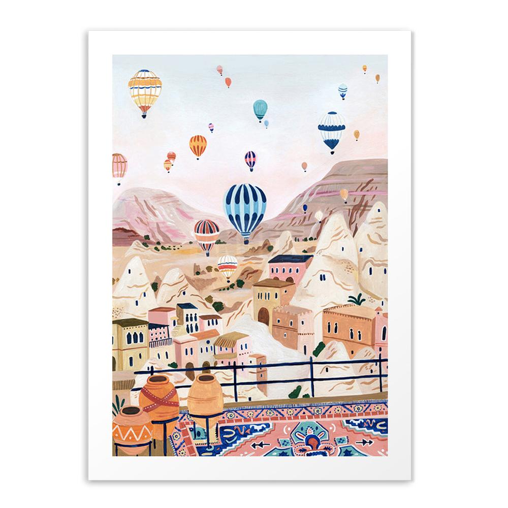 Nordic Positano Italy Vintage Posters and Print Santorini  Barcelona Canvas Painting Gift Wall Art for Living Picture Home Decor