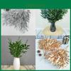Folha de Eucalipto Artificial de Salgueiro Durável de 55cm Com Detalhes de Grão Exquisitos