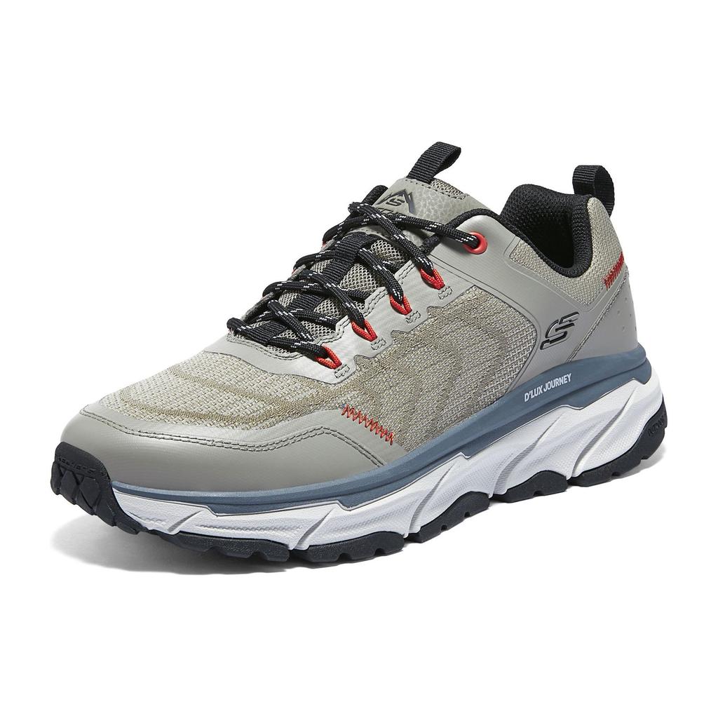 Skechers Outdoor Fabric Comfortable Versatile Outdoor Shock Absorbing Wear Resistant Low Top Casual Shoes Men sneaker Gray 237193-NTGY