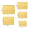 Wood Grain Plastic Food Serving Tray Stackable Dessert Fruit Tray Tea Tray Large Capacity Storage Tray Kitchen Stoage Organizer