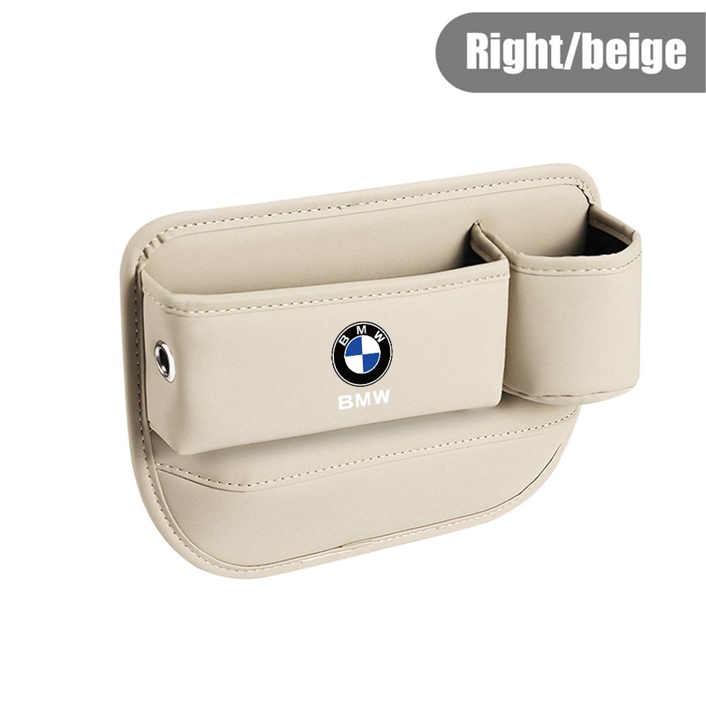 Für BMW Performance M PU Leder Auto Mittelkonsole Seite Sitz Lückenfüller Organizer Box Autositz Lückentasche Multifunktions-Sitzorganizer
