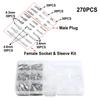 Assortment Spade Crimp Terminal Connector Crimp Connectors 3 Sizes Lots Spade 2.8mm 4.8mm 6.3mm AWG 22~16 3 Kinds