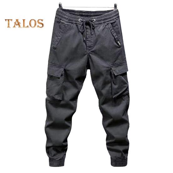 Women Cargo Pants with Multi Pockets Elastic Waist Ankle-banded Plus Size Loose Solid Color Outdoor Trousers for Camping Hiking Travel