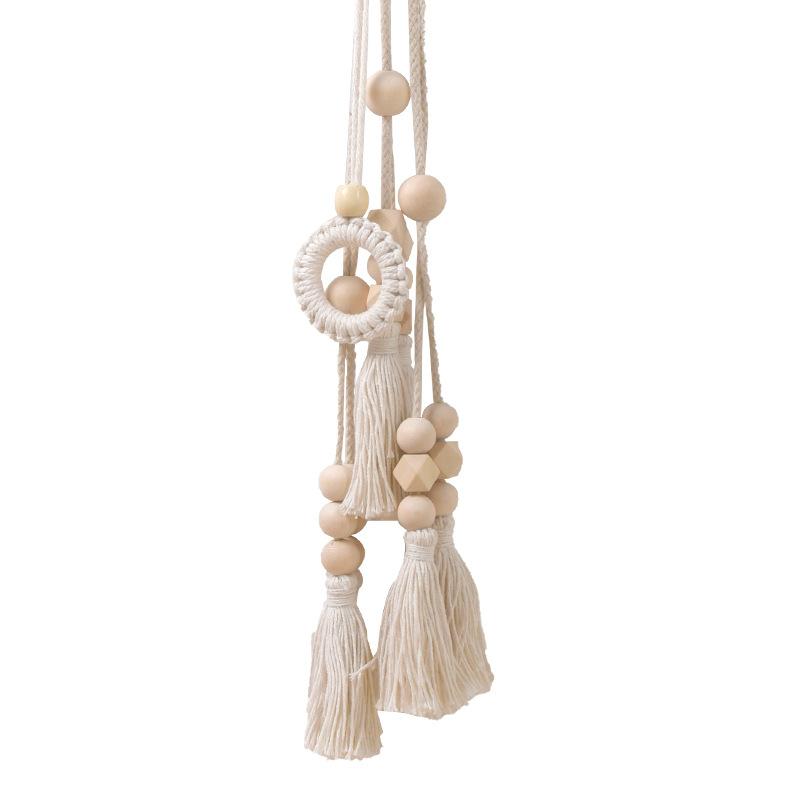 Nordic minimalist curtain tiebacks, boho-chic homestay style. Securely hold sheer curtains, tidy & stylish, adds fresh vibes