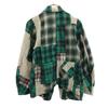 KATO made in Japan Long sleeve patchwork Check shirt S Green system Men's Used
