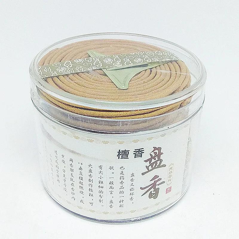Y 48 pièces/boîte Encens Naturel en Spirale Aromathérapie Parfum Intérieur Indien Bouddhiste Bois de Santal Encens Sans Porte-Encens Parfum d'Intérieur