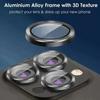 2-3Pcs Camera Lens Protector For IPhone 12 13 14 15 Pro Max 13 Mini Metal Ring Protector Glass Camera Lens For IPhone 14 Pro Max