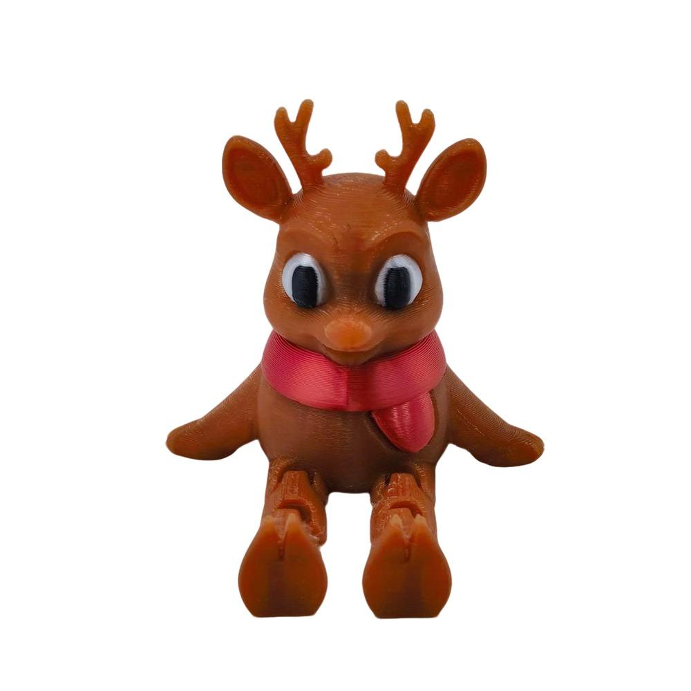 Cute 3D Printing Christmas Decoration Snowman Elk Santa Claus Xmas Pendant Desktop Toys Ornaments Festive Collection