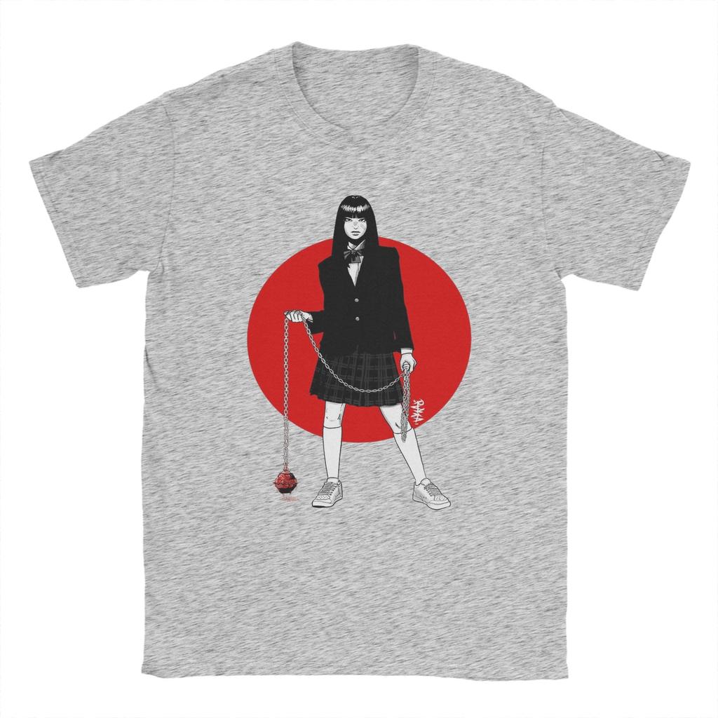 Vintage Gogo Yubari Kill Bill T-Shirts Herren Rundhals Reines Baumwoll-T-Shirt Kurzarm-T-Shirts Grafisch Bedruckte Oberteile