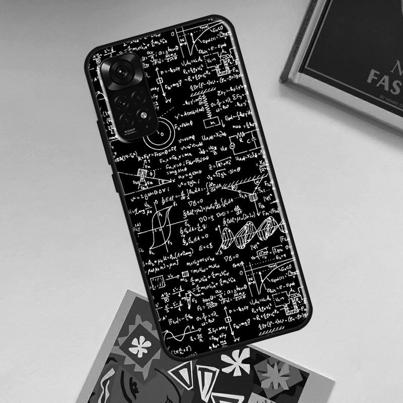 Physics Science Maths Formula Case For Xiaomi Redmi Note 13 Pro 14 Pro 12 11 9 10 10S 11S 12S Redmi 14C 13C 10C 12C Cover