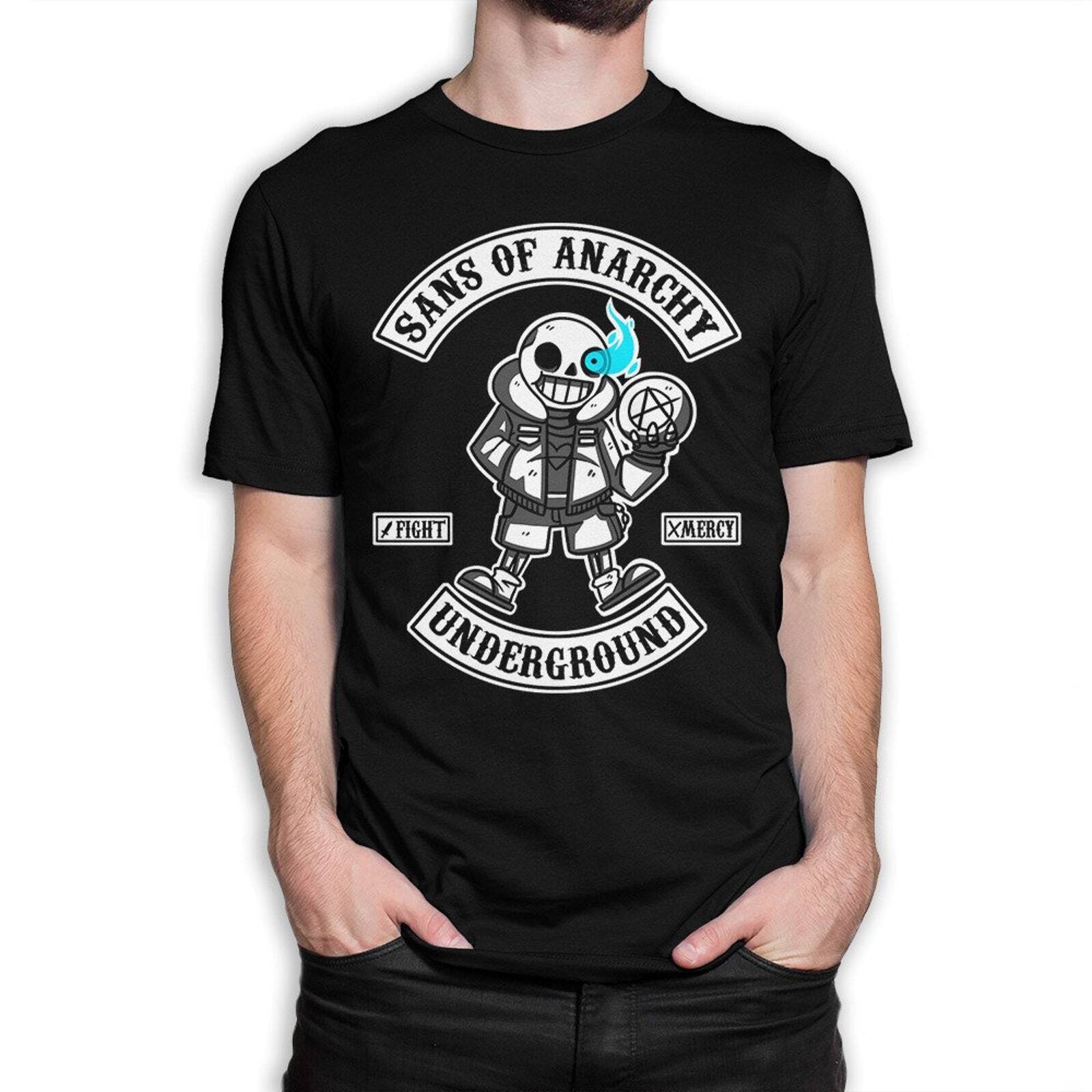 Undertale Sans Of Anarchy T-Shirt, Men s Women s Sizes XXXL