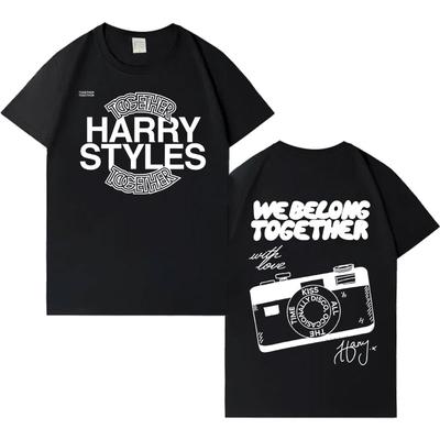 Singer Harry Styles Together Album Tour 2026 Tshrits Casual Cotton T Shirt Mens Women Hot Sale Cozy Oversized Tshirt Streetwear