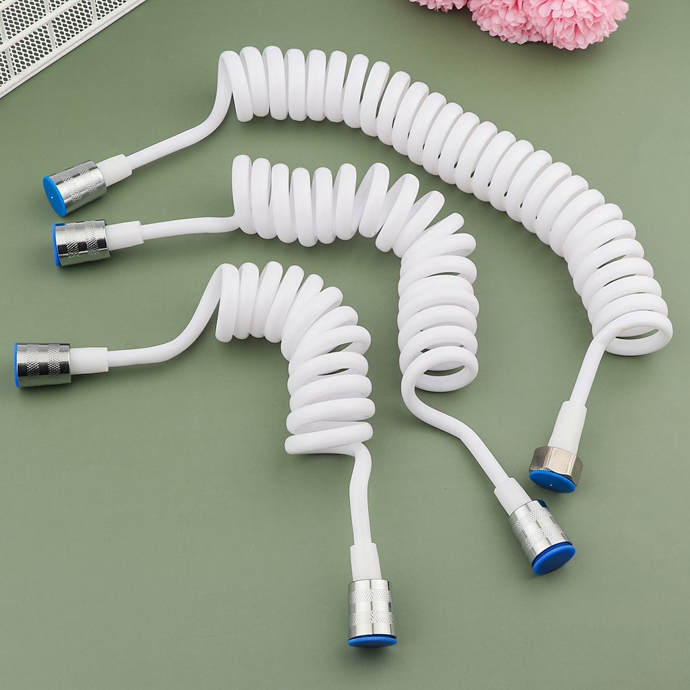 Useful Flexible Telephone Line Style Anti-wrap Water Plumbing Toilet Bidet Bath Sprayer Connect Pipe Spring Shower Hose