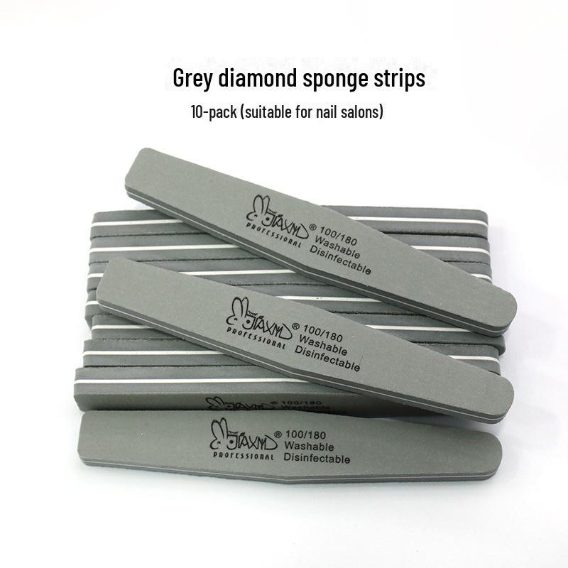 Xinjian Diamond Double-Sided Nail File Set - Includes Sponge, Polishing, and Rubbing Strips