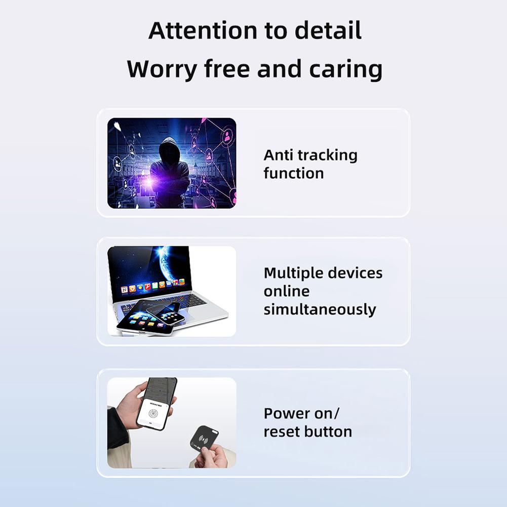 Wireless Charging Item Card Finder IPX68 Waterproof Works for Apple Find My Wallet Anti-loss Card for Effortless Wallet Tracking